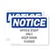 Signmission Office Staff Only Keep Door Closed, 5 in W x Rectangle, Vinyl Decal OS-2PACK-NS-D-35-L-16952 - alternate 1